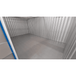 Empty secure 200sqft self storage unit interior